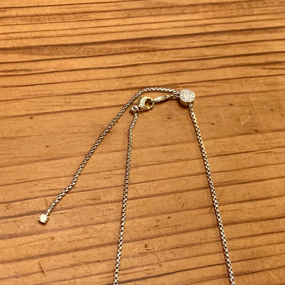 NADRI 3-5mm CZ Simple Frontal Necklace - Picture 7 of 8